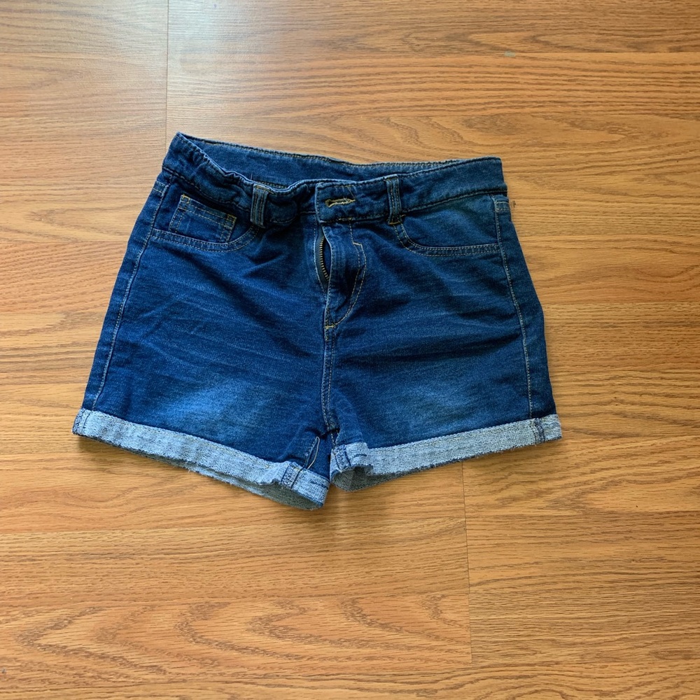 High Rise denim shorts